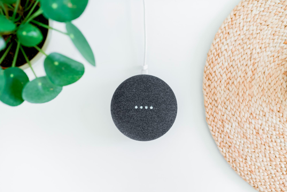 Google Nest mini spraakassistent voor smart home